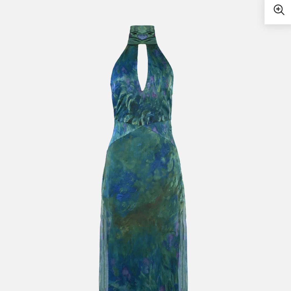 Monet dress irises